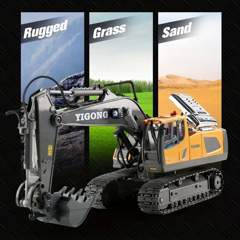RC-Kraftmaschine | Ultimatives Spielvergnügen für junge Abenteurer - Fernsteuerbarer Bagger