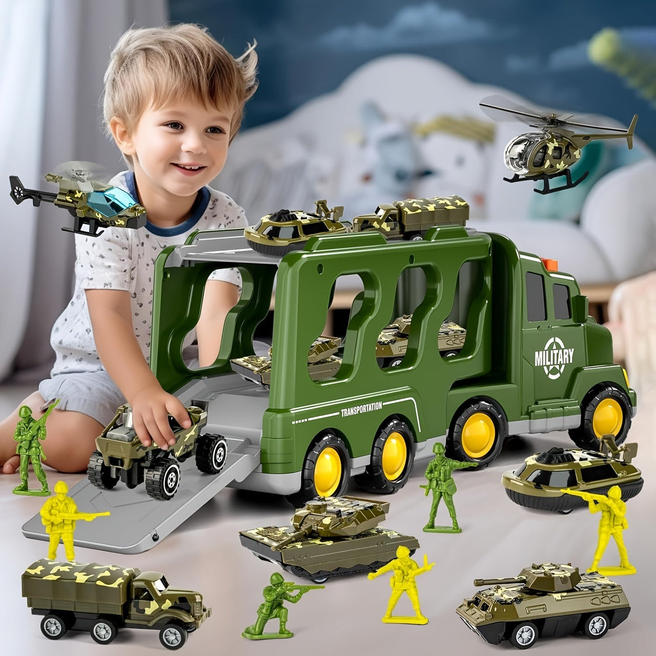MiniTroopers | Episch legeravontuur - 14-in-1 militaire speelset met voertuigen