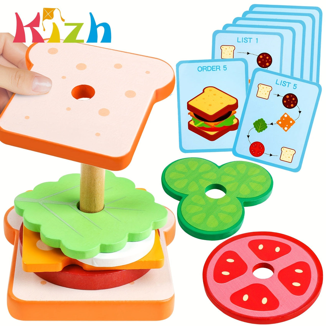 Ecotoys StackMaster | Bereichere die Kreativität - Pädagogisches Stapelspielzeug für Kinder