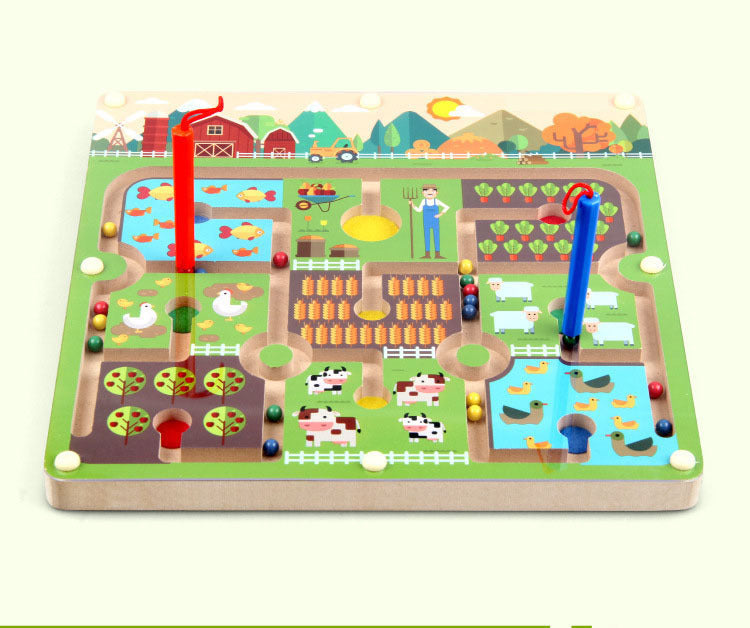 Ökospielzeug BrainMaze | Stärke die Konzentration - Magnetisches Labyrinth-Puzzlespiel für Kinder
