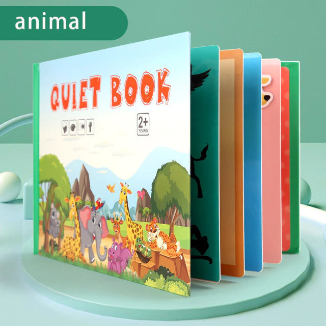 LearnPlay | Divertimento educativo - Giocattolo attività Montessori Libro sensoriale silenzioso per bambini piccoli