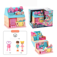 Thumbnail for MiniWonder | Diversión mágica - Mini casa de muñecas sorpresa con café, habitación y estudio para niñas