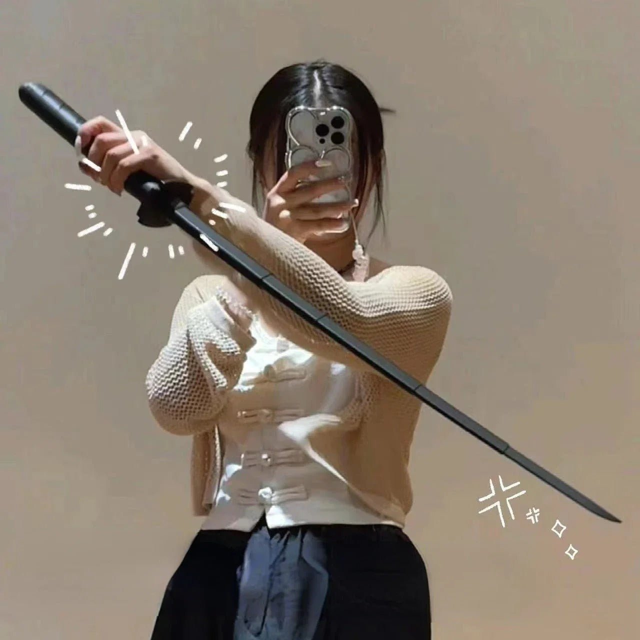 SamuraiFlow | Entdecken Sie die Kunst des Katana - 3D-gedrucktes einziehbares Samurai-Schwert