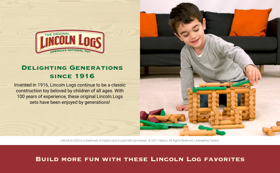 Lincoln Logs | Bau & erschaffe - Klassisches Holzbau-Set