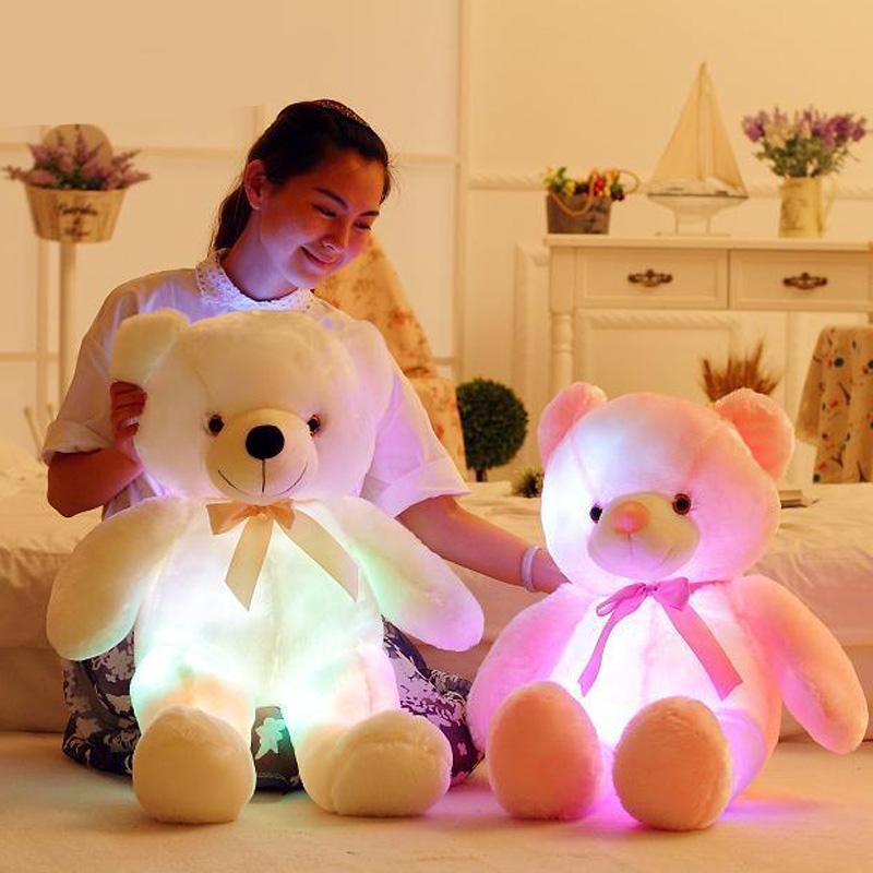 GlowTeddy | Erleuchte die Nacht - LED Teddy Bär Kuscheltier für Kinder