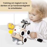 Thumbnail for EcoToys FunCube | Entwickle deine Fähigkeiten - Kreatives Montessori Holzspielblock für Kinder