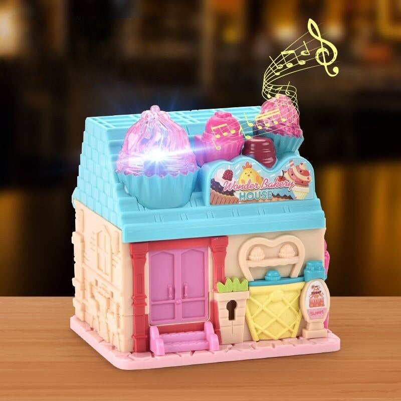 MiniWonder | Diversión mágica - Mini casa de muñecas sorpresa con café, habitación y estudio para niñas