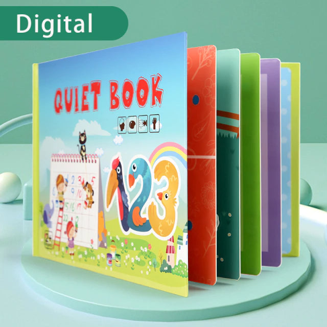 LearnPlay | Divertimento educativo - Giocattolo attività Montessori Libro sensoriale silenzioso per bambini piccoli
