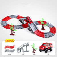 Thumbnail for Flexibler Rennstrecke - Flexibles Schienenset Rennbahn-Spielzeugset