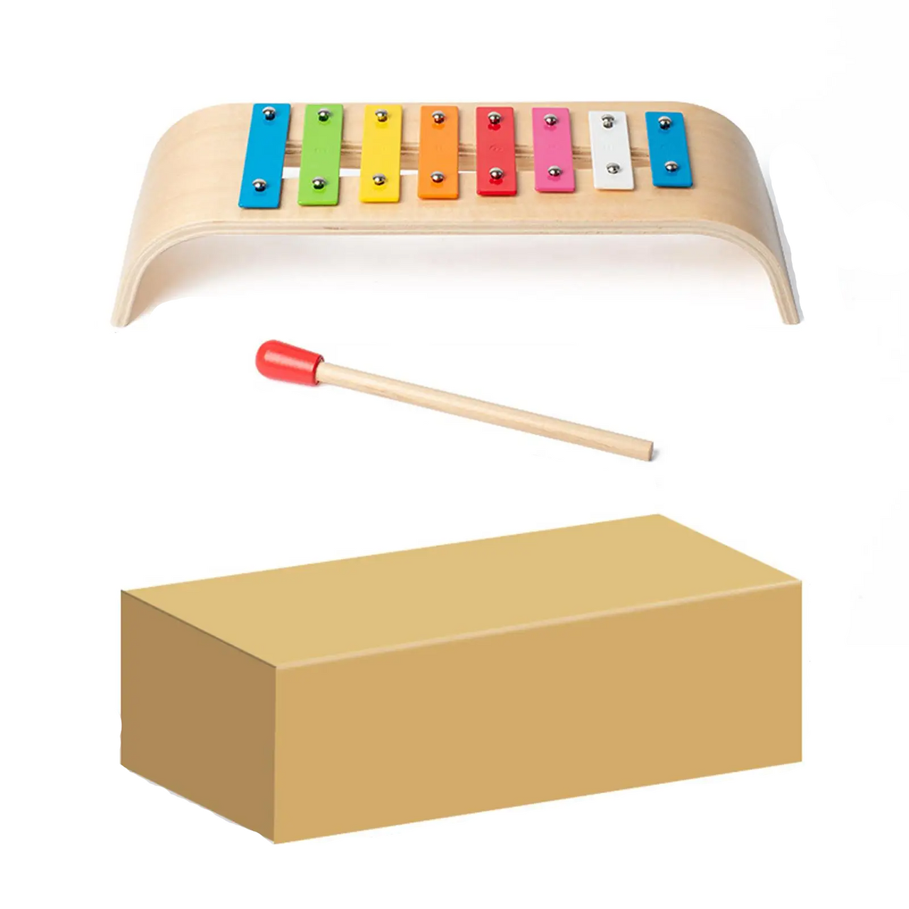 EcoToys Klankkleur | Créez de la joie avec le son - Xylophone en bois coloré