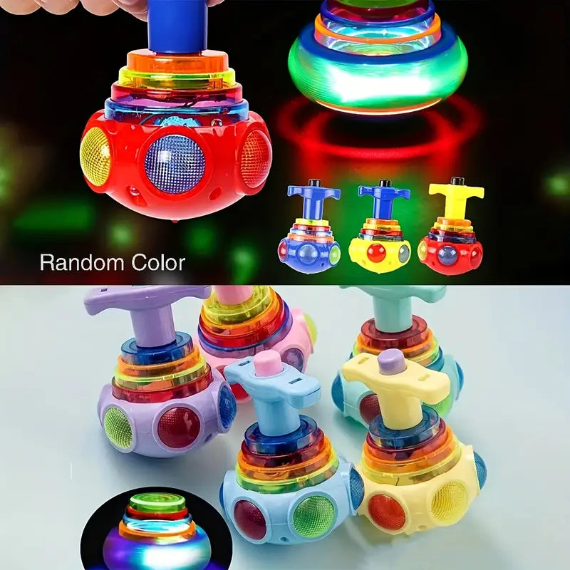 GlowSpin | Magiczne widowisko świetlne - Obracająca się żyroskop z oświetleniem LED