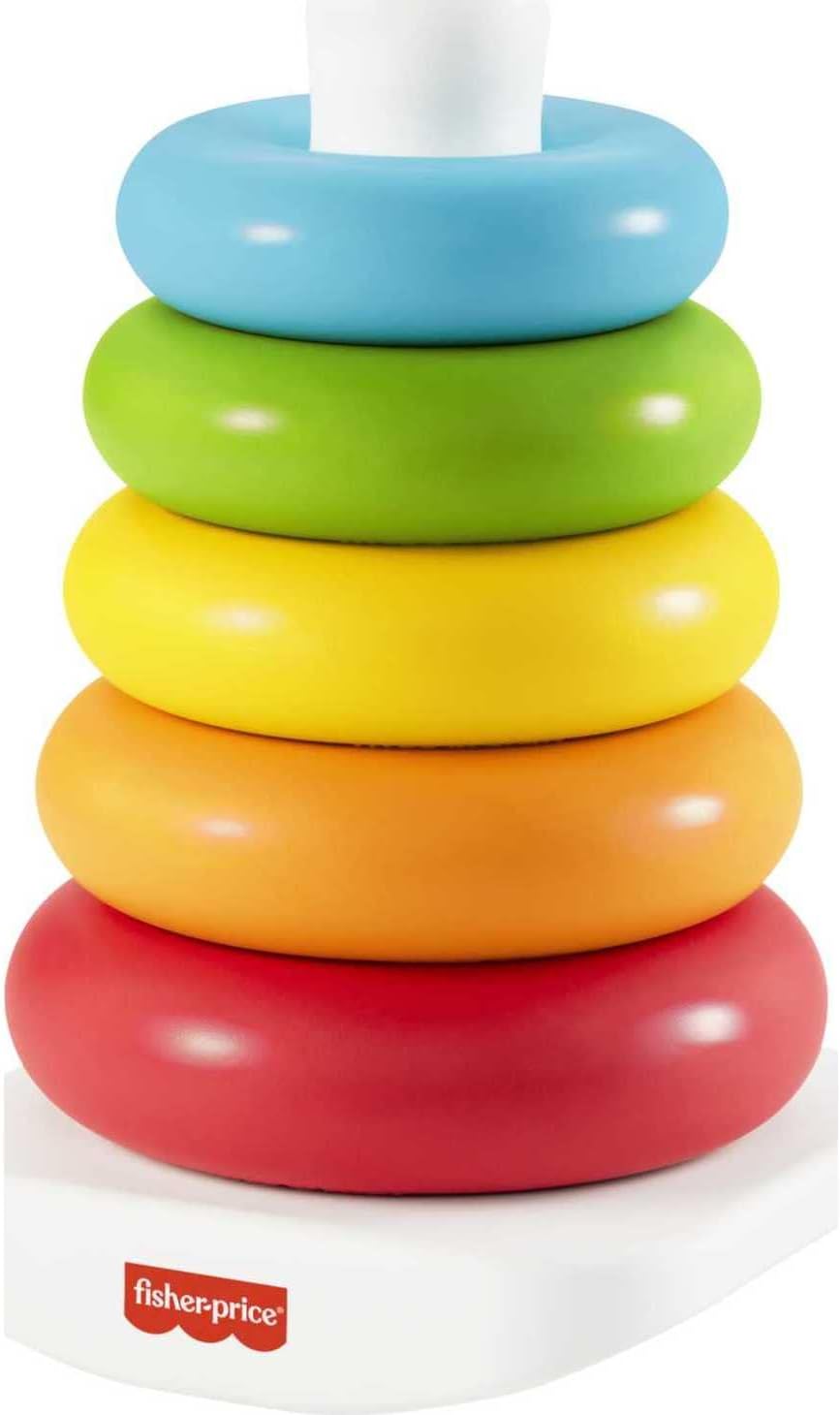 Anelli impilabili | Giocattolo impilabile sostenibile e colorato - Per bambini dai 6 mesi