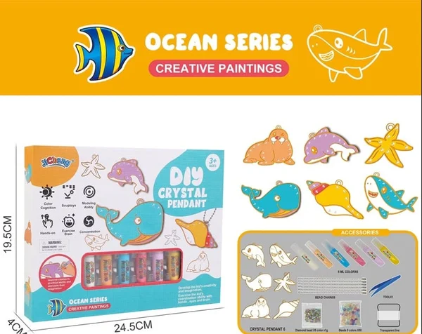 SparkleCharm | Magische Kreativität für kleine Künstler - DIY Kristallanhänger Bastelset