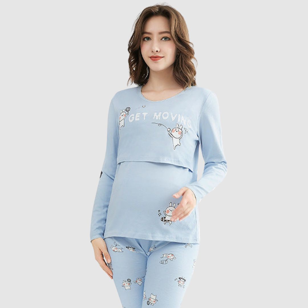 Mama's Comfort | Feel Beautiful and Caring - Soft Maternity Dress for Home