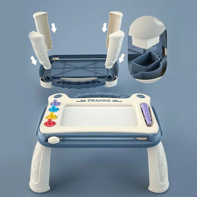 KinderKunst Magnetisk Ritplatta | Stimulerar Kreativitet - Pedagogisk Present