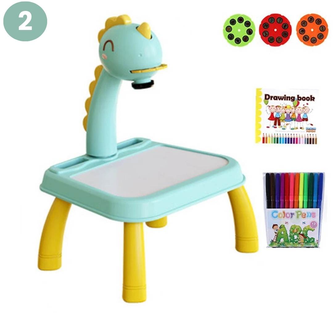 ArtGlow-Projektor | Inspiriere Kreativität & Lernen - LED Zeichenstift & Schreibtafel für Kinder