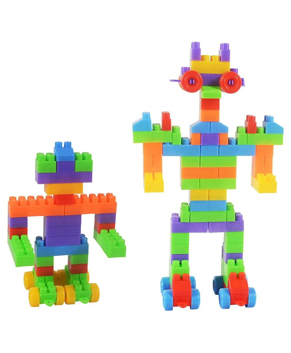 BlockiPlay | Costruire creativamente senza limiti - Blocchi fai-da-te con ruote per bambini