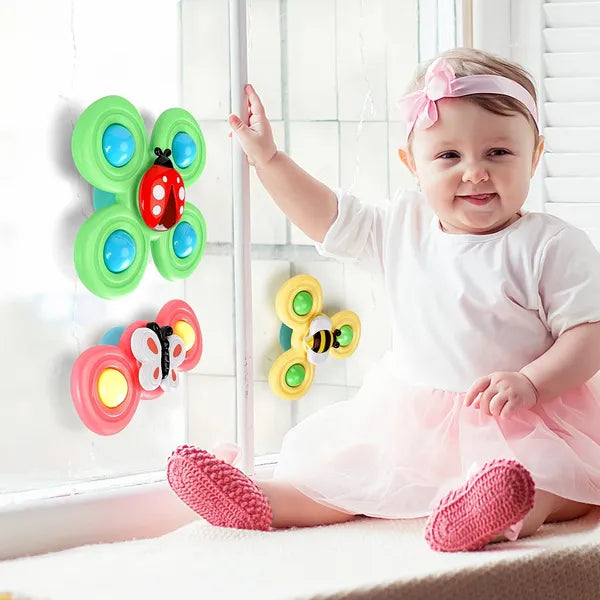 TwirlFun | Stimola la motricità - Spinner colorati con ventosa