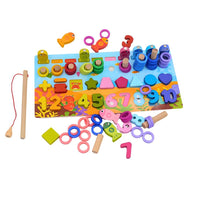 Thumbnail for EcoToys Zahlenpuzzle | Zählen lernen mit Freude - Hölzerne Montessori Zahlenpuzzle & Angelspiel
