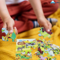 Thumbnail for PuzzelZoo | Edukacyjna zabawa - Drewniana układanka ze zwierzętami dla dzieci