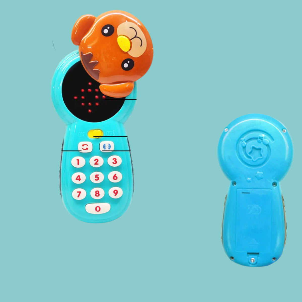 KleuterPhone | Imparare giocando con luce e suono - Telefono giocattolo educativo per bambini