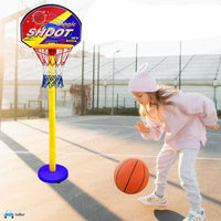 Thumbnail for HoopStars | Segna divertimento di gioco infinito - Set da basket regolabile per bambini con palla, cerchio e rete