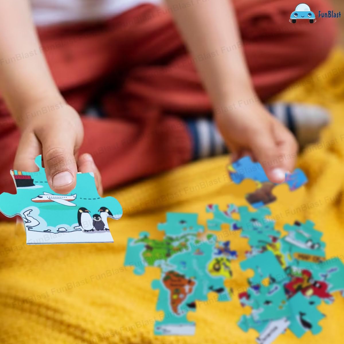 GeoQuest | Scopri il mondo giocando - Puzzle mappa del mondo educativa per bambini