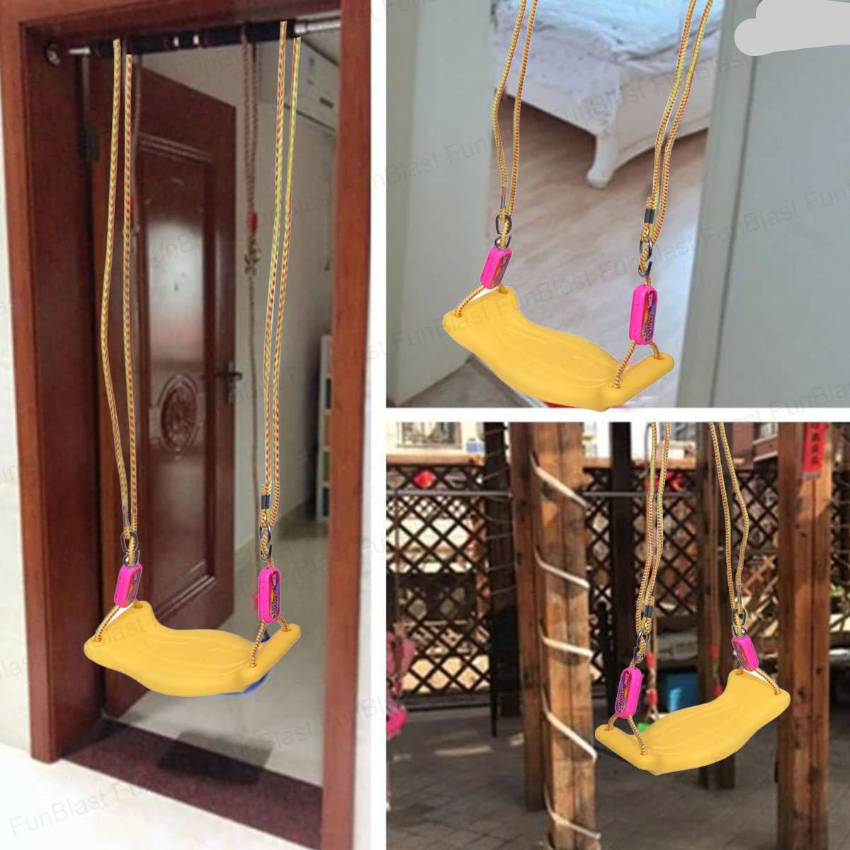 SwingFun | Groeit mee met je kind - 3-in-1 schommel voor binnen en buiten