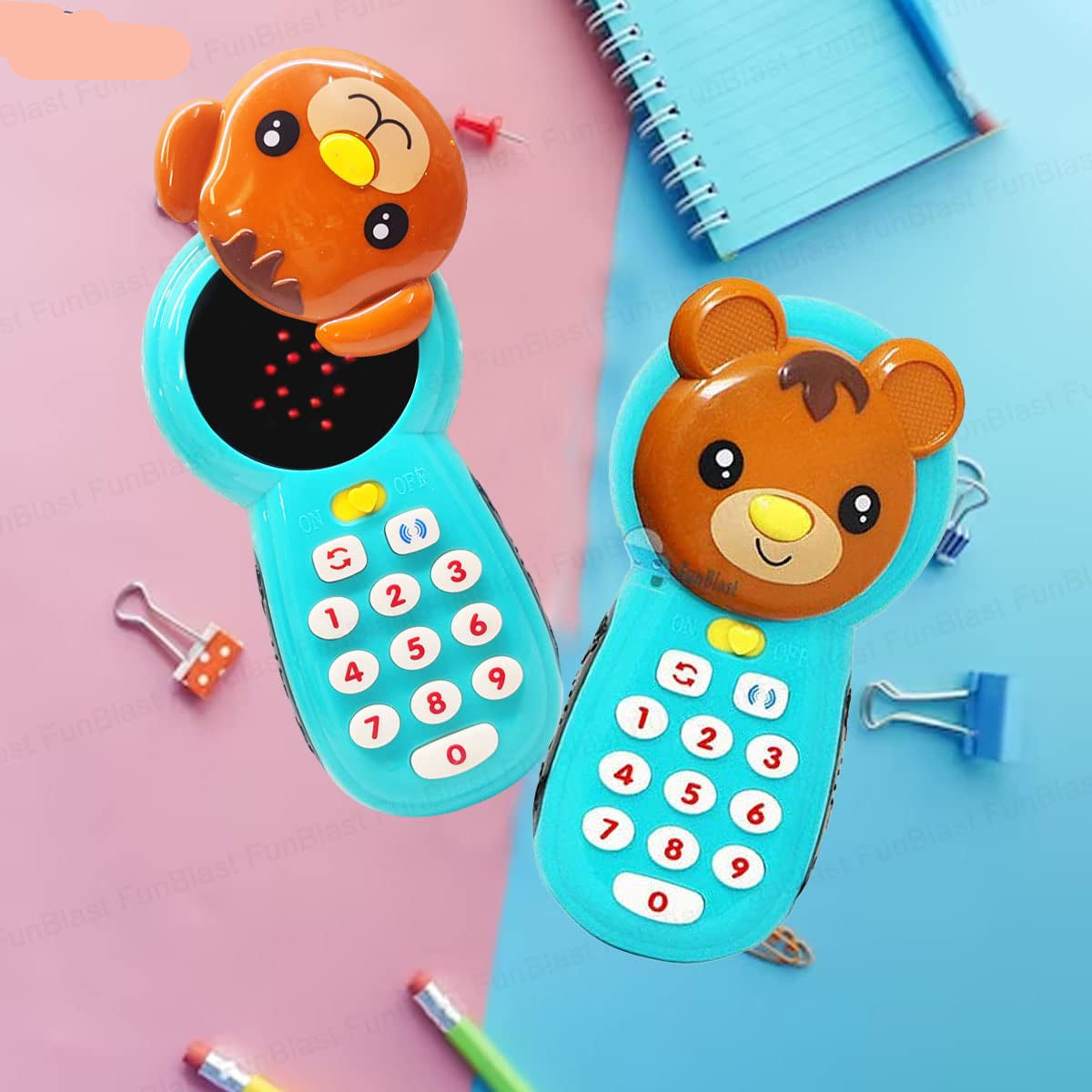 KleuterPhone | Imparare giocando con luce e suono - Telefono giocattolo educativo per bambini