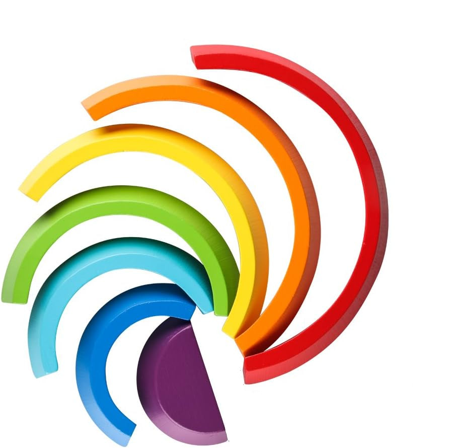 EcoToys Rainbow Dreams | Stimulate your child's creativity - Building fun with a Rainbow puzzle