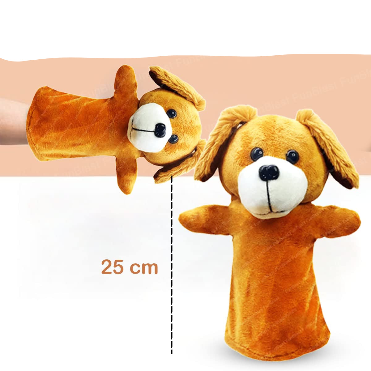 PuppetPals | Dê vida às histórias - Fantoche de mão de peluche macio para crianças