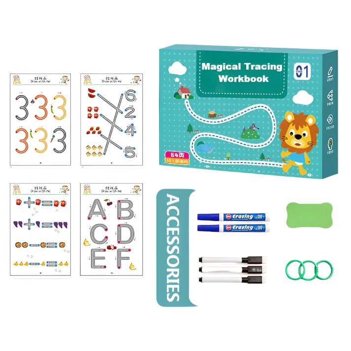 BrainBoost Arbetsbok | Lära sig läsa och skriva - utbildningsarbetsbok