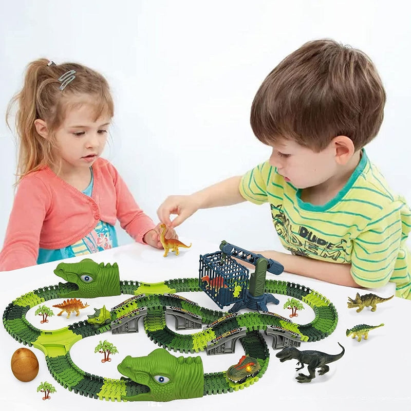 Flexibler Rennstrecke - Flexibles Schienenset Rennbahn-Spielzeugset