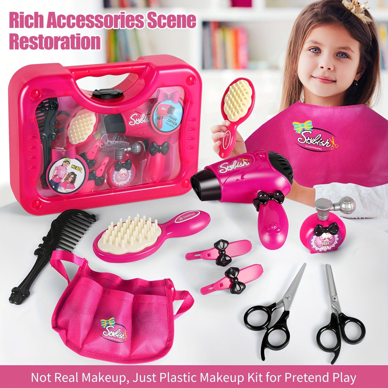 GlamourPlay | Magico make-over - Set da gioco salone di bellezza per bambini creativi