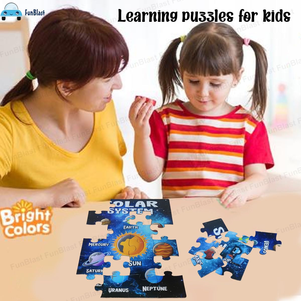 GalaxyQuest | Ontdek het universum - Houten zonnestelsel puzzel voor kinderen