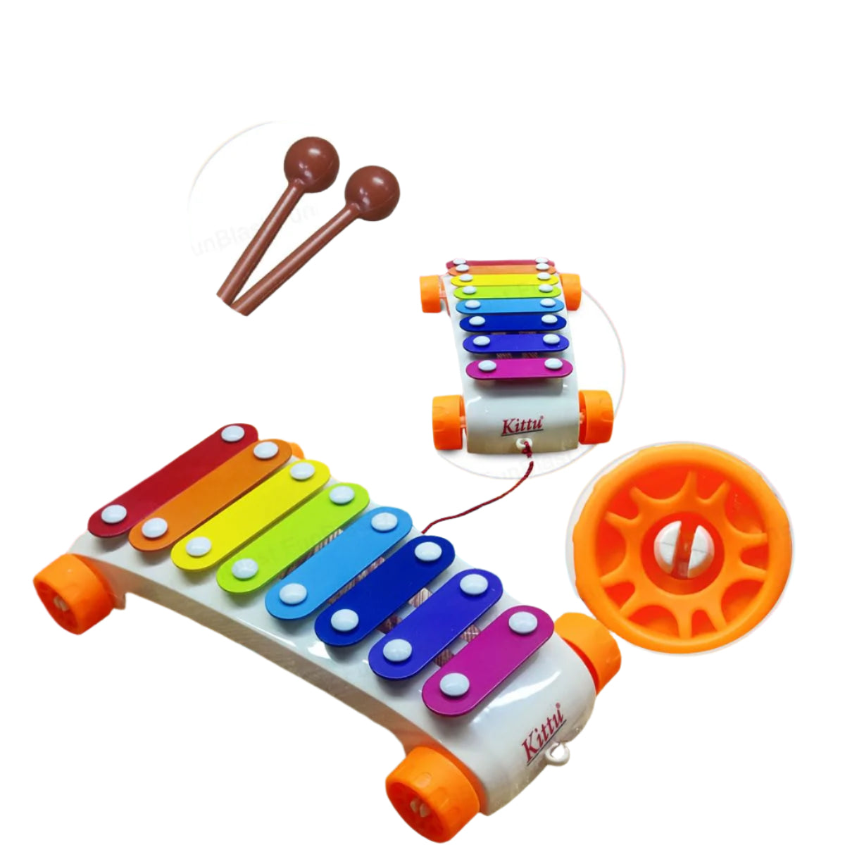 MelodyWheels | Magia musical en movimiento - xilófono de arrastre para niños pequeños