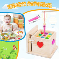 Thumbnail for EcoToys EduPlay Box | Stimola l'apprendimento e la scoperta - Set di gioco in legno Montessori