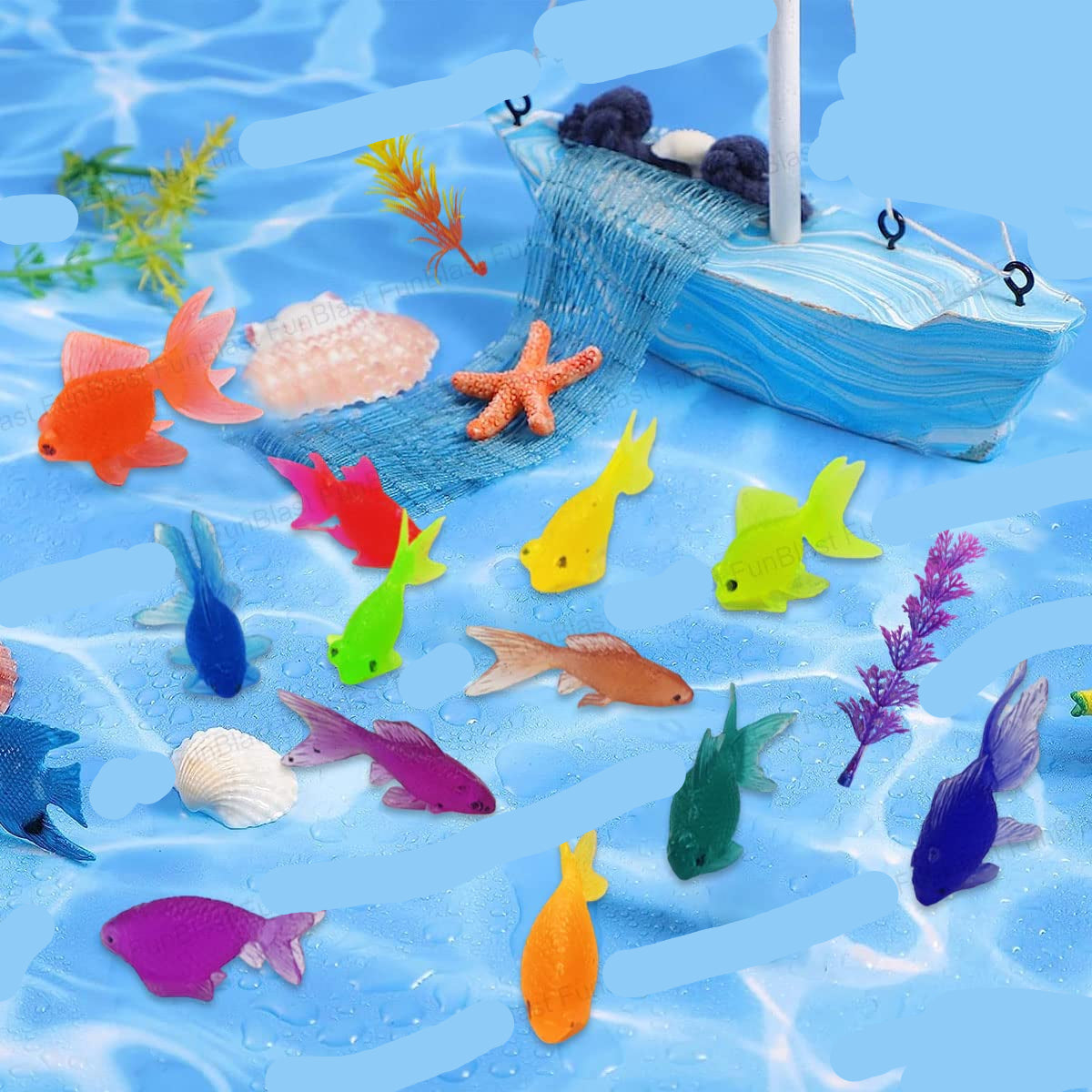 AquaPals | Splashing play fun - Cute rubber fish for bath and water fun