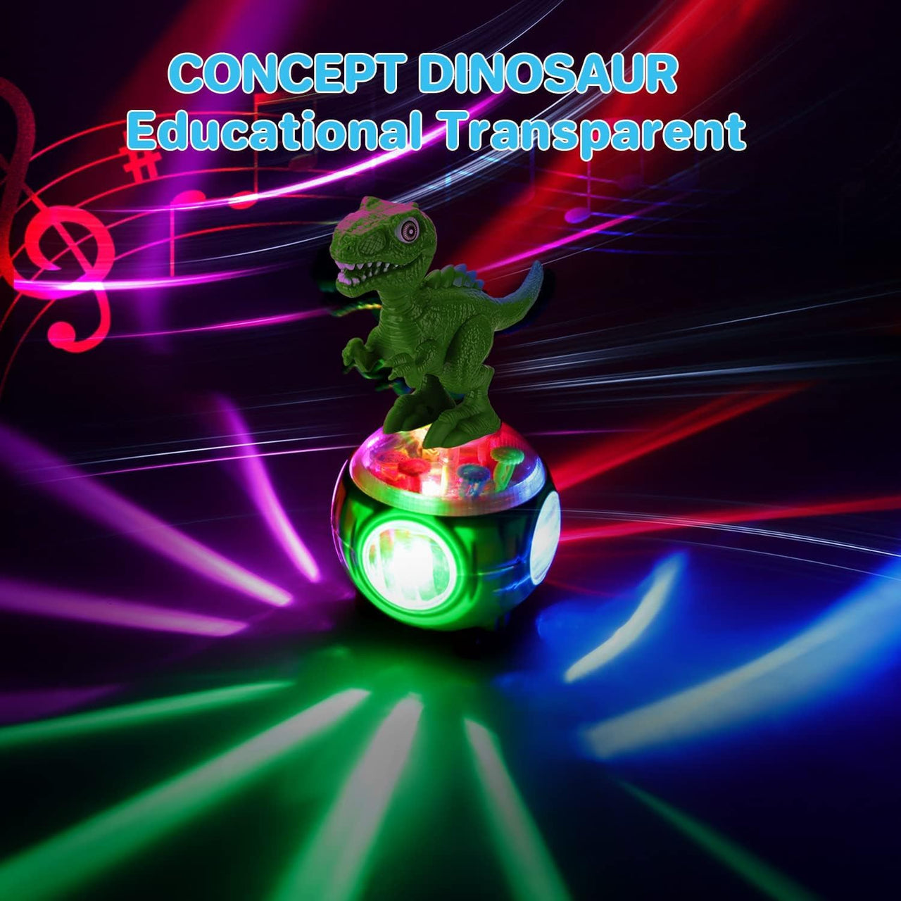 DinoBeats | Aprender y descubrir jugando - Dinosaurio musical interactivo con engranajes móviles