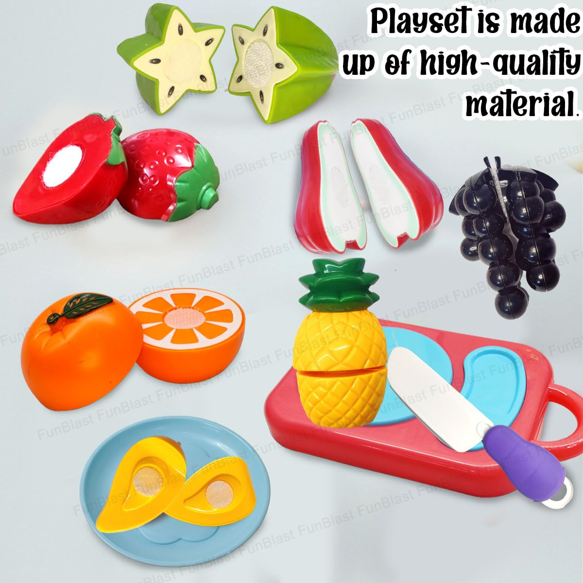MiniChef | Schneiden und Spielen - Lernspielzeug Obstschneideset für Kinder