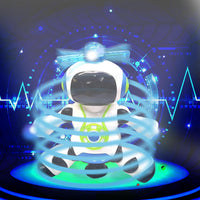 Thumbnail for RoboGroove | Spettacolo danzante - Robot musicale elettronico con luci LED e rotazione a 360°