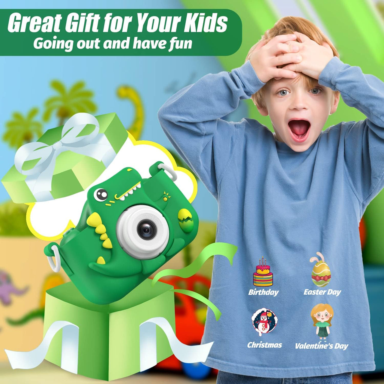 Dino Snap Camera | Crea ricordi magici - Fotocamera per bambini Giocattolo