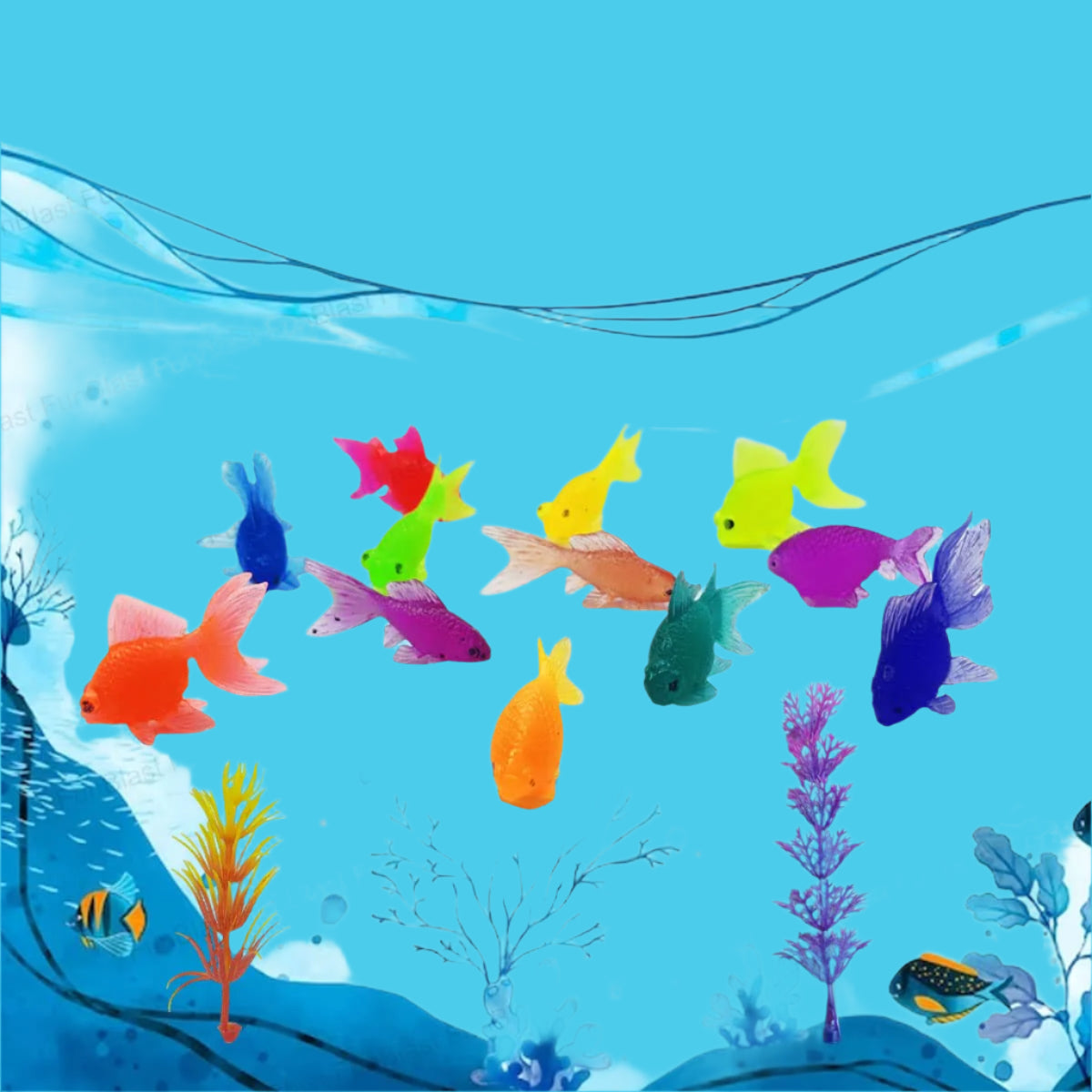 AquaPals | Splashing play fun - Cute rubber fish for bath and water fun