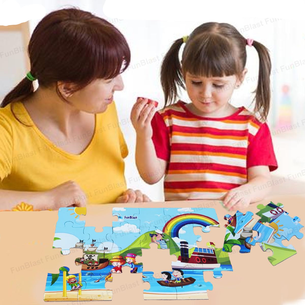 EduPuzzle | Découverte ludique - Puzzle en bois 3D d'animaux pour enfants