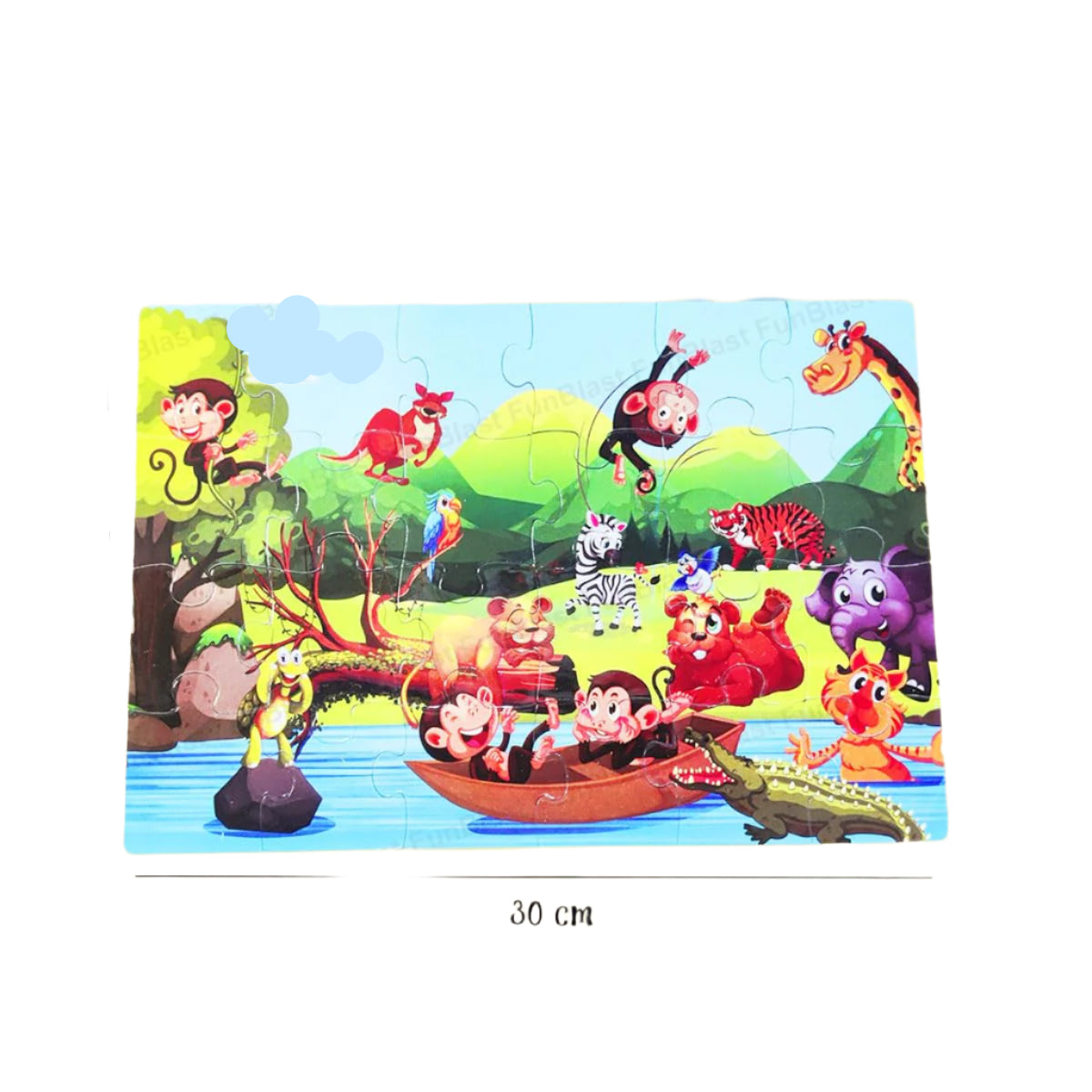 PuzzleSafari | Avontuurlijk leerplezier - Dierenrijk panorama puzzel voor kinderen