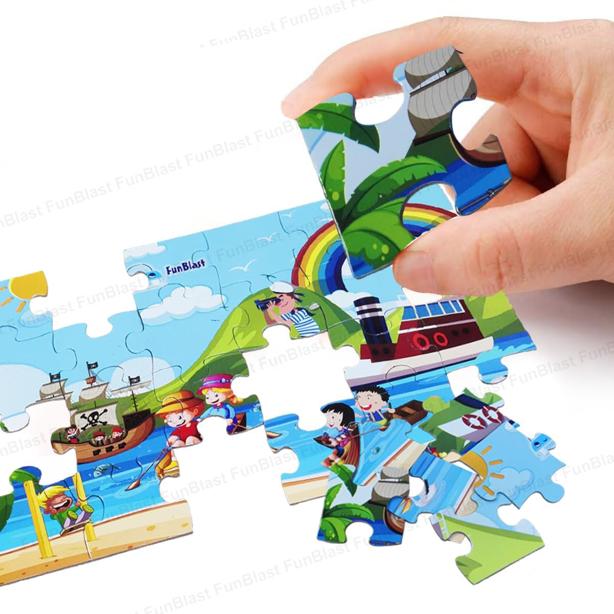 EduPuzzle | Découverte ludique - Puzzle en bois 3D d'animaux pour enfants