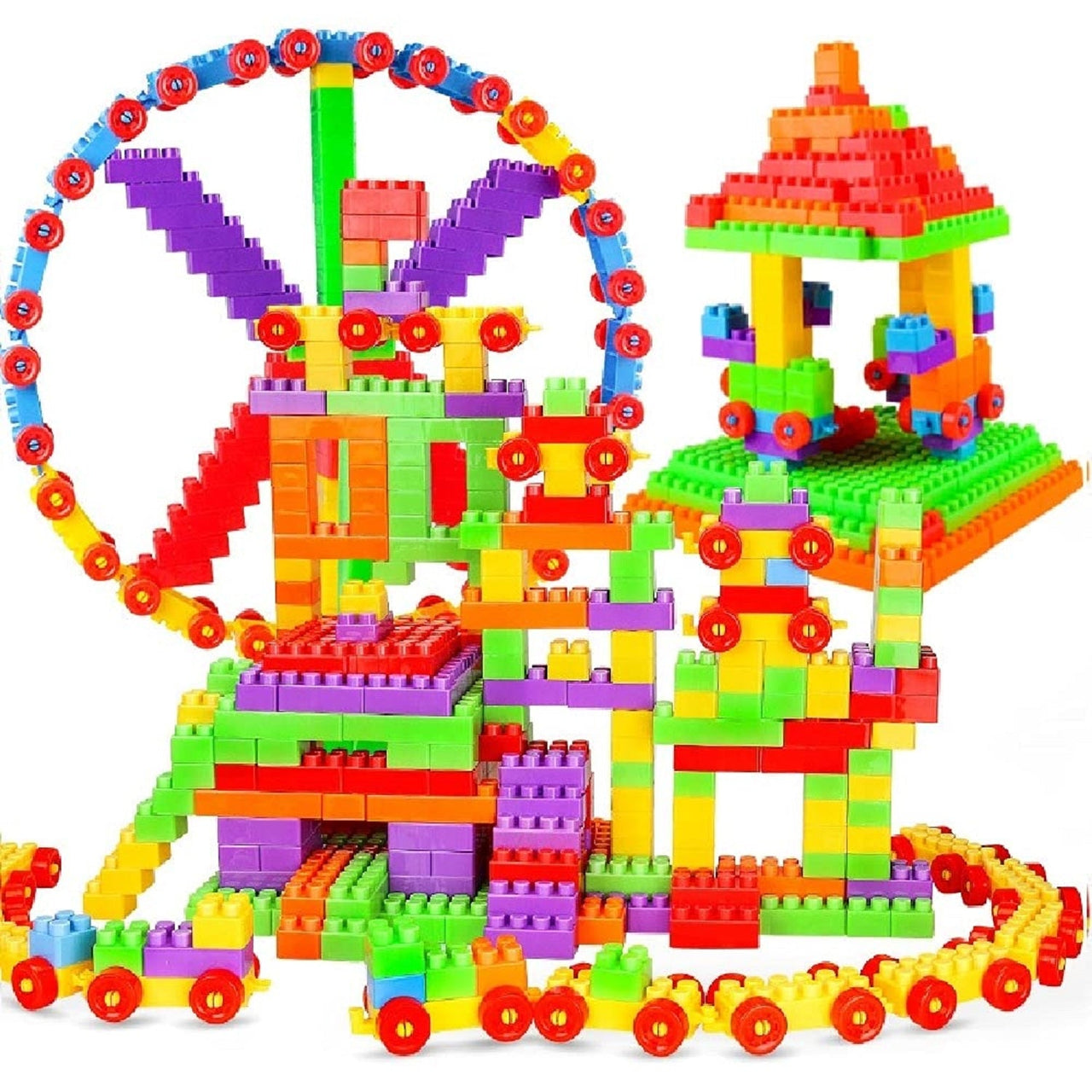 BlockiPlay | Costruire creativamente senza limiti - Blocchi fai-da-te con ruote per bambini