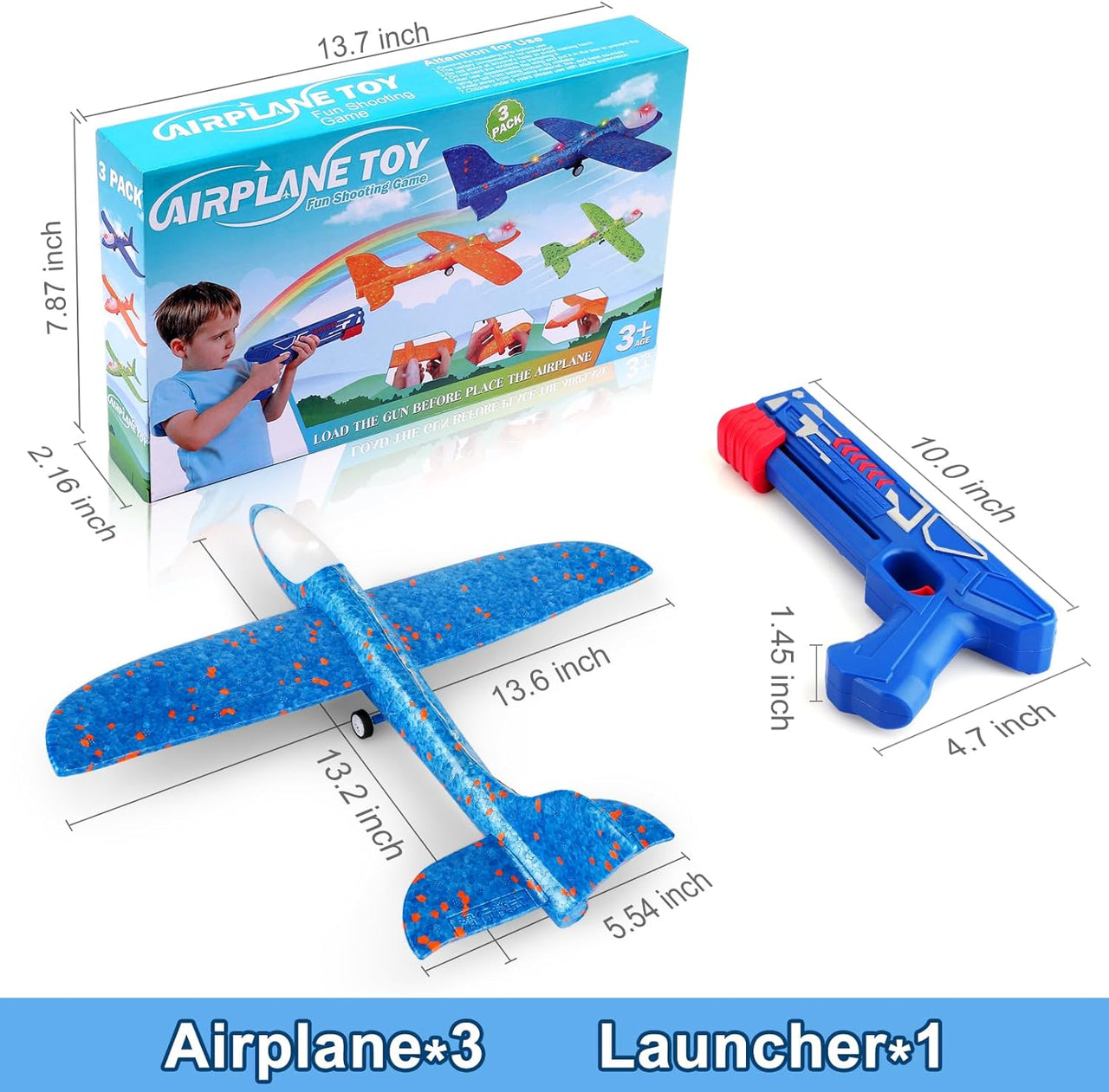 SkyGlide Launcher | Wnieś zabawę na nowe wyżyny - Zestaw do rzucania samolotów z pianki