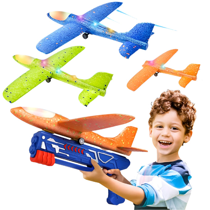 SkyGlide Launcher | Wnieś zabawę na nowe wyżyny - Zestaw do rzucania samolotów z pianki