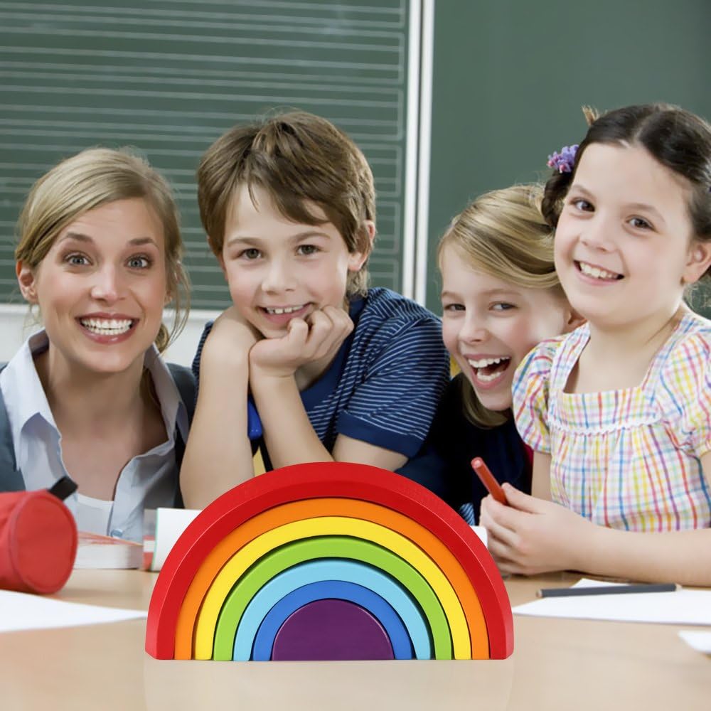 EcoToys Rainbow Dreams | Stimulate your child's creativity - Building fun with a Rainbow puzzle